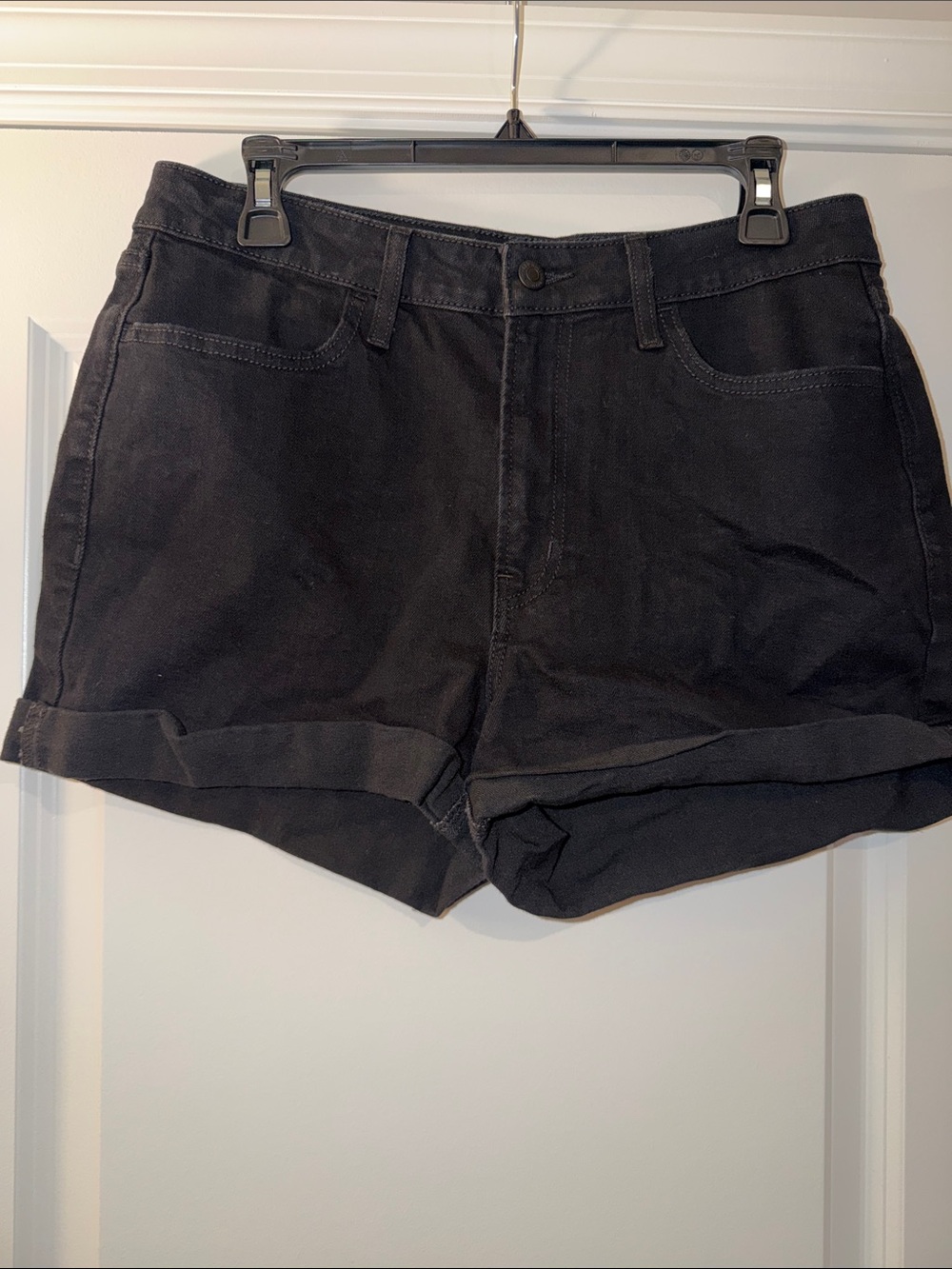 Old Navy Black Women's High Rise Denim Shorts